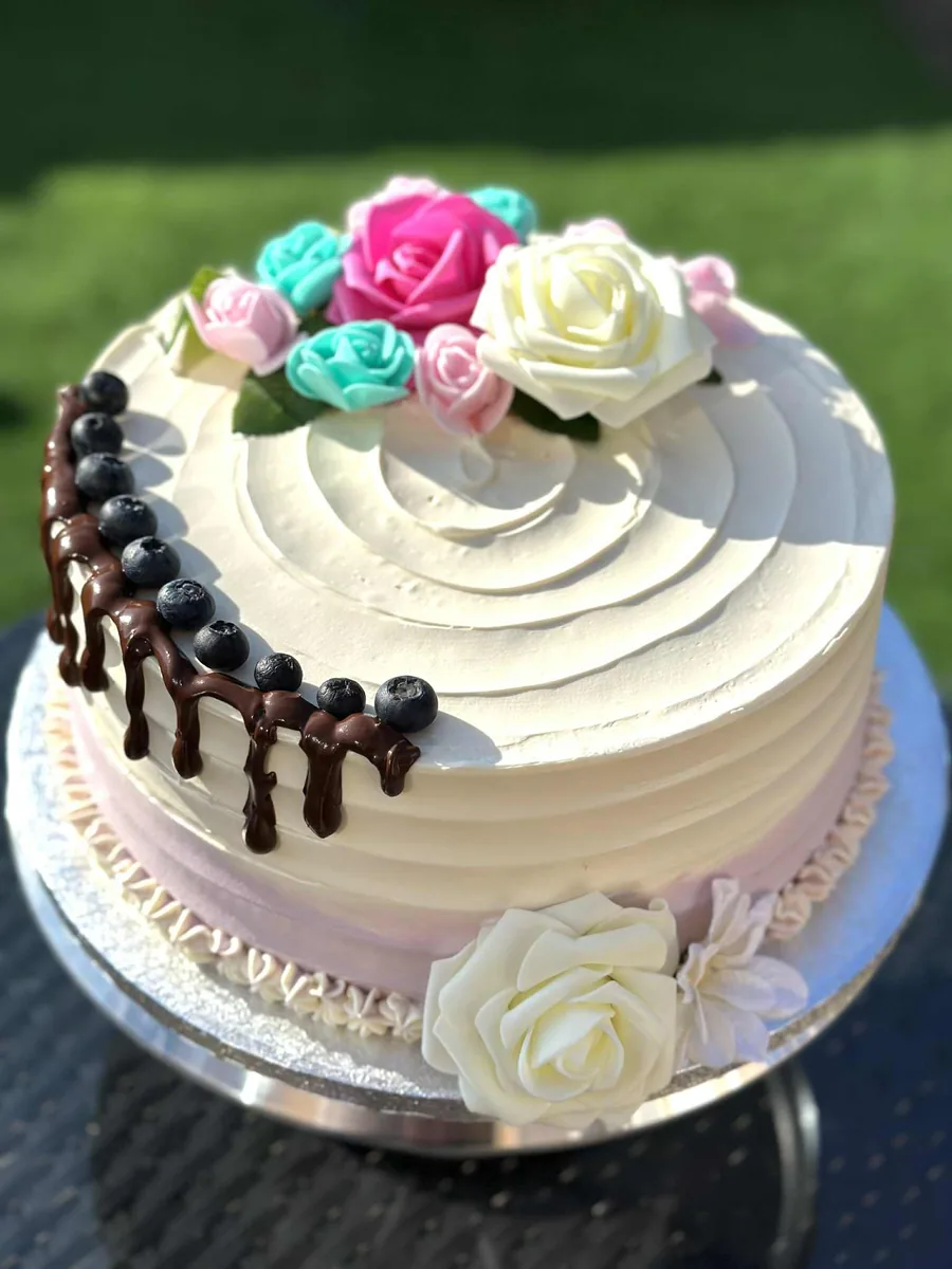 Blueberry Chocolate Drip Birthday